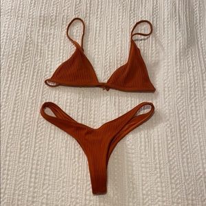 Lahana Swim burnt orange bikini